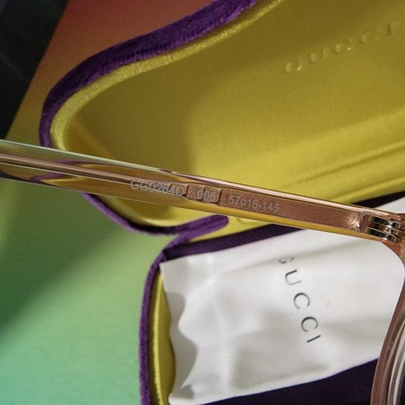 NEW Gucci 57mm Aviator Optical Frames - Picture 4 of 6